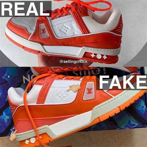 real vs fake lv trainer|how to check if Louis Vuitton is real.